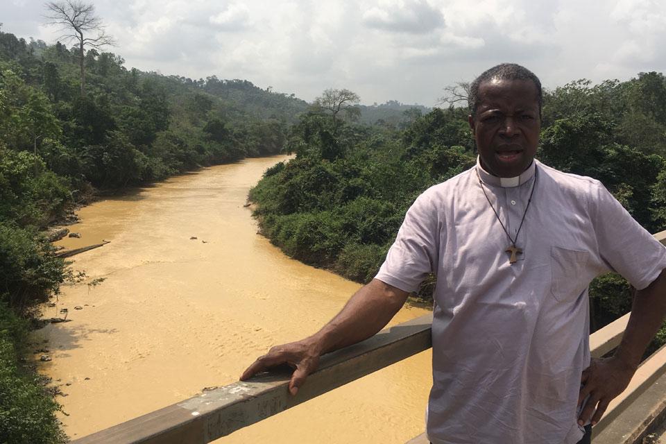 River pollution from illegal mining runoff